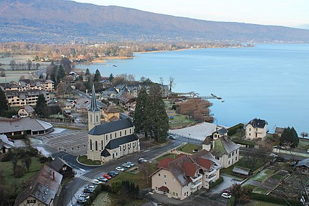 Duingt depuis le belvédère