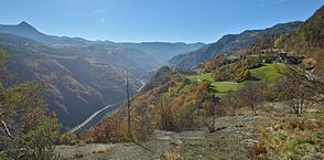 The lower Eisack valley looking south