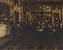 Le café Vila par Jaume Pons Marti (1877)