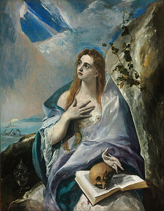 <i>Penitent Magdalene</i> (El Greco) Painting by El Greco