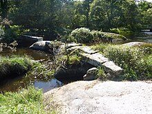 Mardoul : l'ancien pont amont sur l'Éllez.