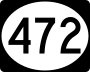 Mississippi Highway 472 marker