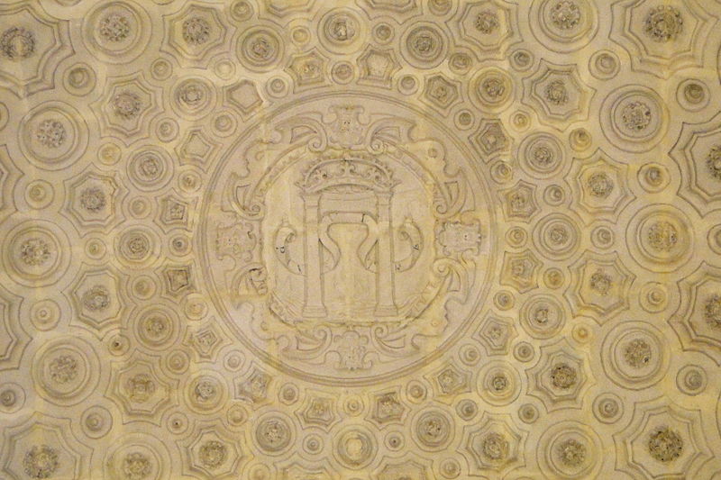 File:Emblem on Ceiling of the General Archive of the Indies - Seville - Spain.jpg