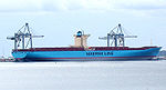 Containerfartyget M/S Emma Mærsk är ett av fem i en serie av de största fartyg som är i bruk idag.
