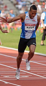 Emmanuel Biron 100 m Championnats de France d'athlétisme 2013 t164144 (rognée) .jpg