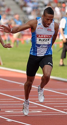 Emmanuel Biron Men 100 m French Athletics Championships 2013 t164144 (cropped).jpg
