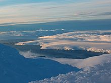 Emona Anchorage from Lyaskovets Peak in Tangra Mountains.