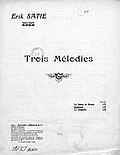 Vignette pour Trois mélodies (Satie)