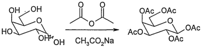 Asetilasi D-Glukosa