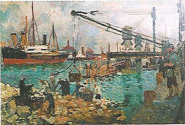 Le Port de Calais, 1917.