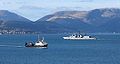 frigate F207 Bremen in the Firth of Clyde