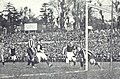 Against Aston Villa in the 1905 FA Cup final