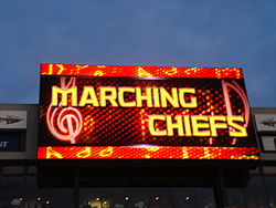 "Marching Chiefs" displayed on a Display Screen FSU V Miami 016.jpg