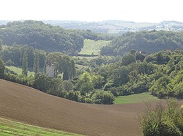 Landschap bij Faget-Abbatial