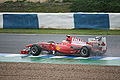 Alonso testing at Jerez, February