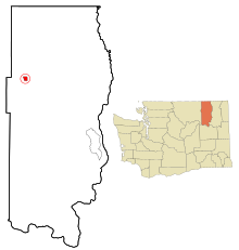 Ferry County Washington Incorporated and Unincorporated areas Republic Highlighted.svg
