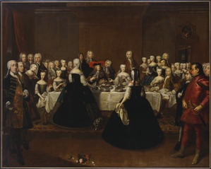 Feast table at the Vienna court \