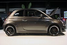 Fiat 500 Elettra BEV exhibited at the 2010 Washington Auto Show.