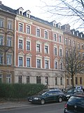 Apartment building in closed development with front garden