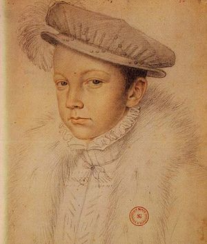 Picture of the young Francis II wearing a white hat