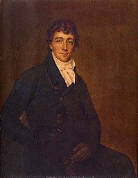 Portrait of Francis Scott Key. Key's son, Daniel, was killed, at the dueling grounds, in 1836 by a fellow midshipman from the navy over a disagreement about steamboat speed. Francis Scott Key by Joseph Wood c1825.jpg