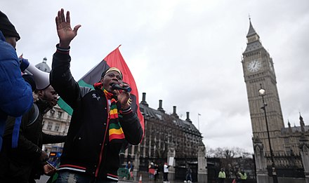 October 2015, Pro-Biafran protests outside Westminster, London