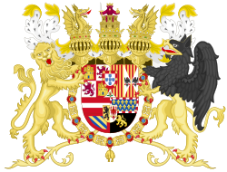 Full Ornamented Coat of Arms of Spanish House of Austria (1580-1668).svg