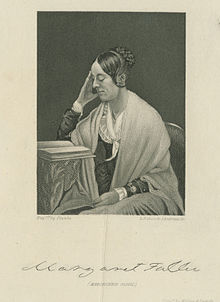 Margaret Fuller, from the frontispiece to an 1855 edition of Woman in the Nineteenth Century Fuller Frontispiece.jpg