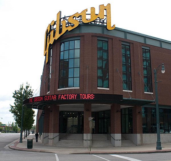 Gibson Guitar Factory in Memphis, pictured in May 2009