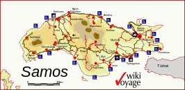 Kaart van Samos