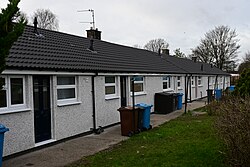 A set of Hull City Council bungalows on Garrick Close, just off Bellfield Avenue in Kingston upon Hull, following life-extending renovation work carried out in recent months.