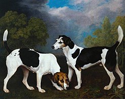 A Couple of Foxhounds (1792), oil on canvas, 127 x 101.6 cm., Tate Britain