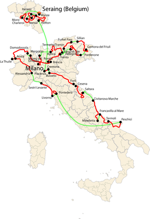 Giro D’italia 2006: Strecke, Teilnehmende Teams, Etappenübersicht