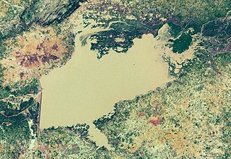 Satellite image of the Goronyo Reservoir