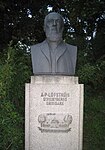 Carl Fagerbergs staty av Sundbybergs grundläggare Anders Petter Löfström