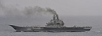 HMS Liverpool Escorts Russian Carrier Admiral Kuznetsov MOD 45153590 (cropped).jpg