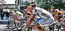 The 2010 Amgen Tour of California outside the Fairmont San Jose.