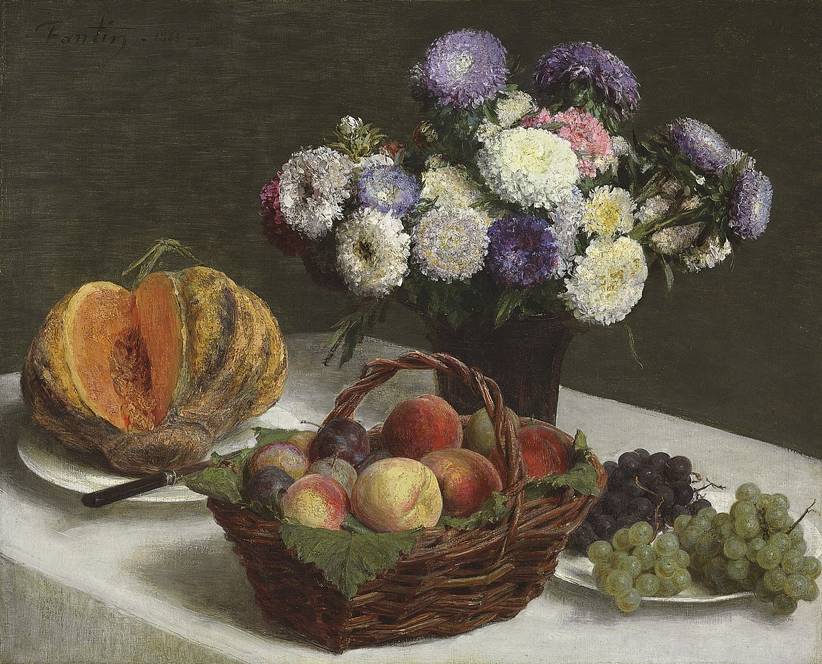 File:Henri Fantin-Latour - Fleurs et fruits, 1865.jpg - Wikimedia