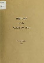 Thumbnail for File:History of the class of 1913 to October 1916; (IA historyofclassof01rutg).pdf