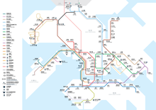 将来の香港MTR路線図