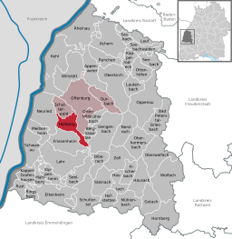 Läget för Hohberg i Ortenaukreis