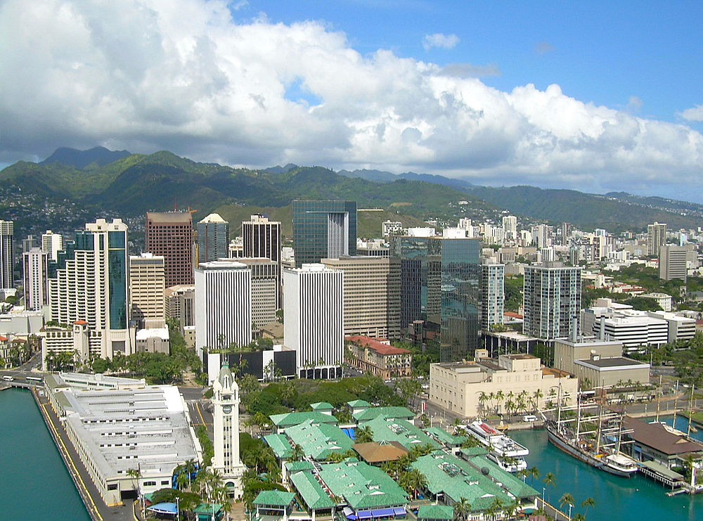The population density of Honolulu County in Hawaii is 5509 square kilometers (2127.04 square miles)