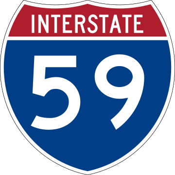 Interstate 59 in Louisiana