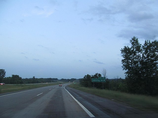 Approaching exit 70