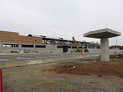 Construction of Innovation Center station in 2017