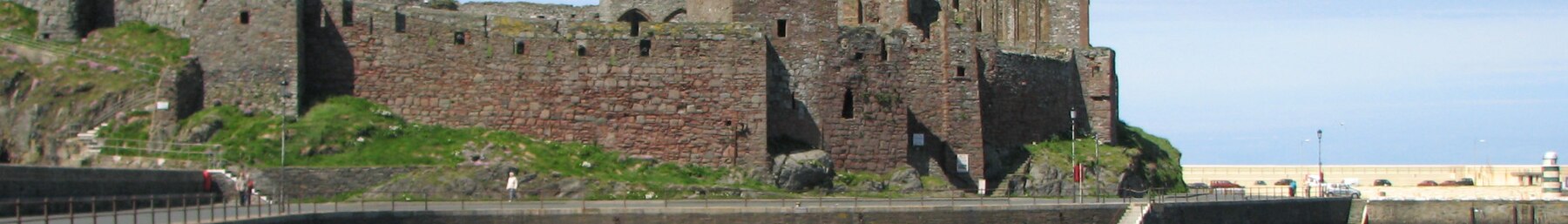 Isle of man banner Peel castle.jpg
