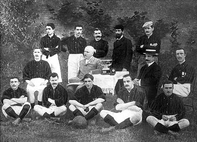 The AC Milan formation that won the Italian championship in 1901