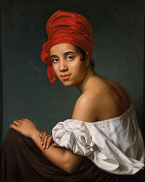 Portrait of a Creole woman in a red tignon (c. 1840)
