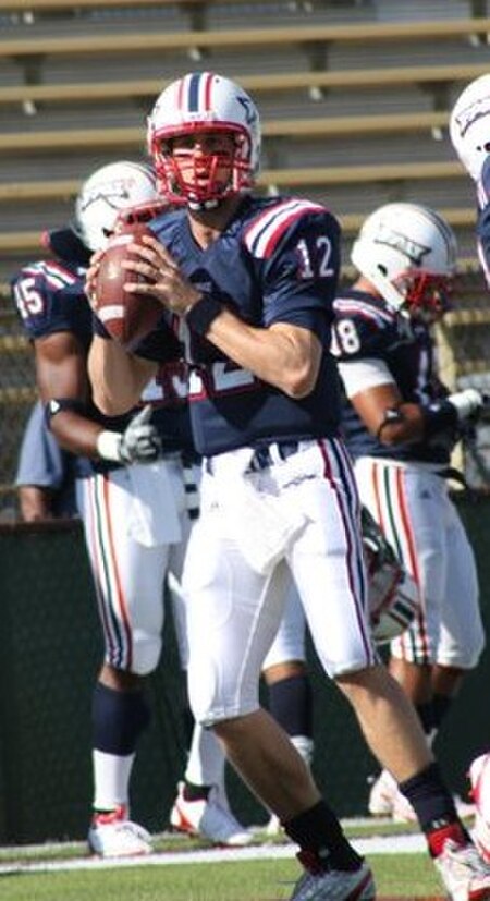 Jeff VanCamp warms up in the season finale against Troy University.jpg