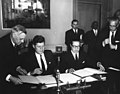 John F. Kennedy and José Antonio Mora 02.jpg